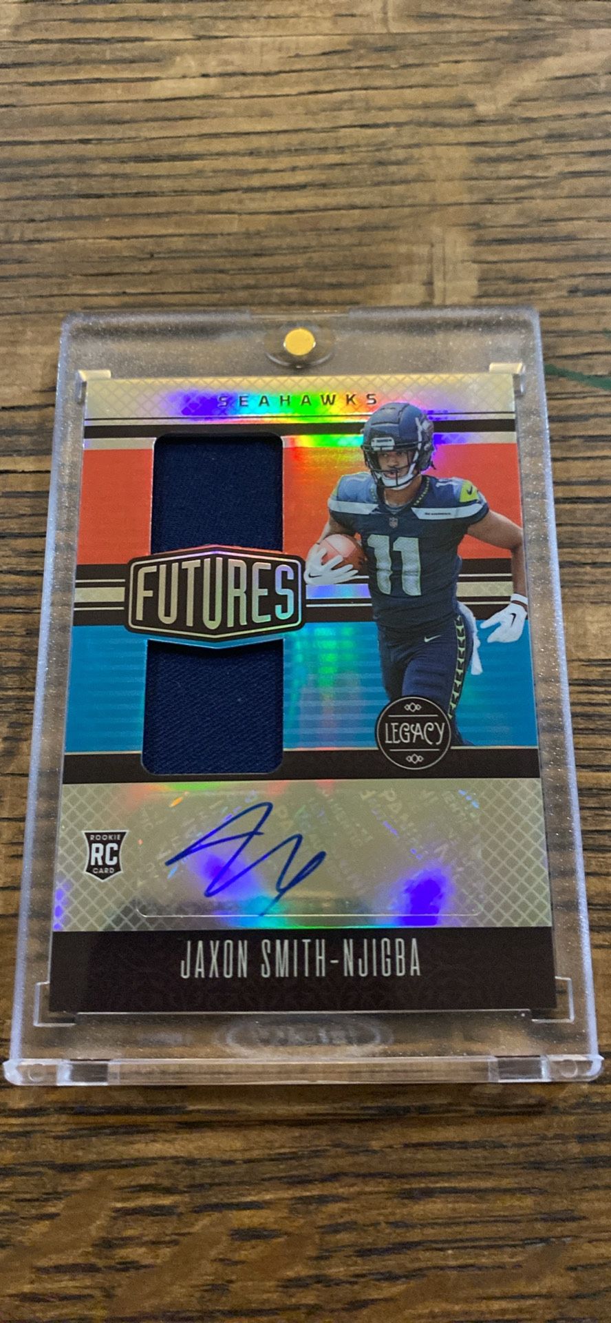 Jaxson Smith Njigba RPA  Futures Double Patch Numbered To 249