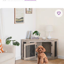 Corner dog crate