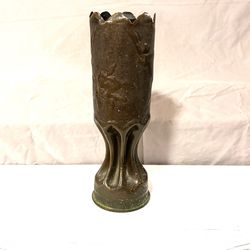 Antique WWI Trench Art Artillery Vase