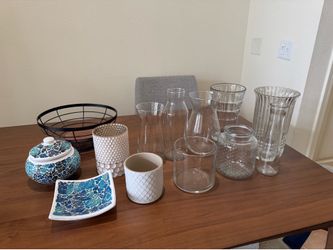 Home Decor Bundle – Vases, Candle Holders, Makeup Organizer, Turkish Set
