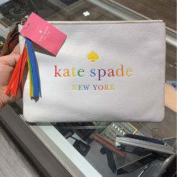 Kate Spade Tassel Pouch Large Rainbow 