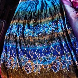 Tropical Indian Look Skirt