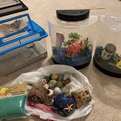 Critter Boxes/ Beta Fish Tanks