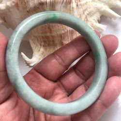 Certified A jade grade bangle 63mm