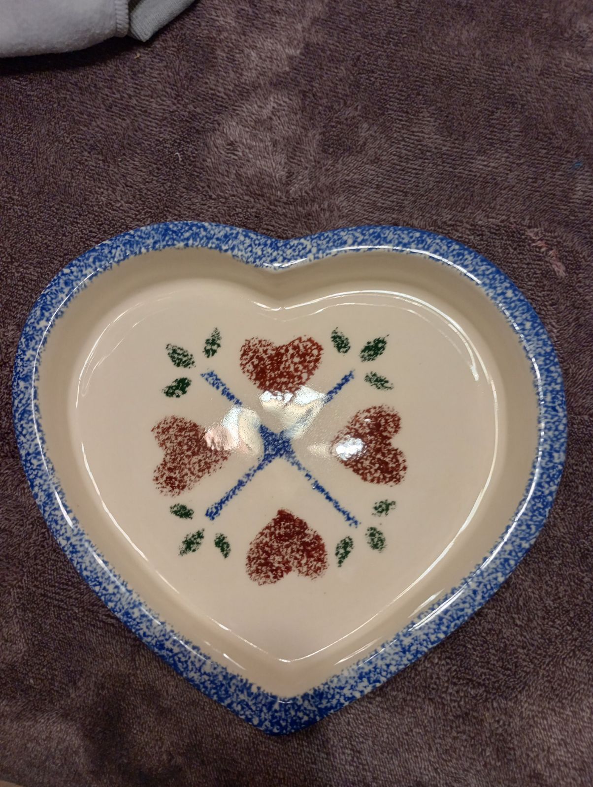 Vintage Ceramic Heart Spongewear