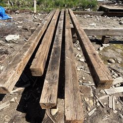 Old Growth 6x6 Beams Reclaimed From Barn Built In 1942