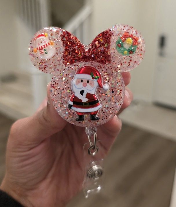 Santa Christmas Badge Reel
