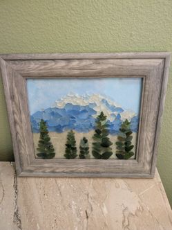 Treasure Cove Original Sea Glass Mountain Art