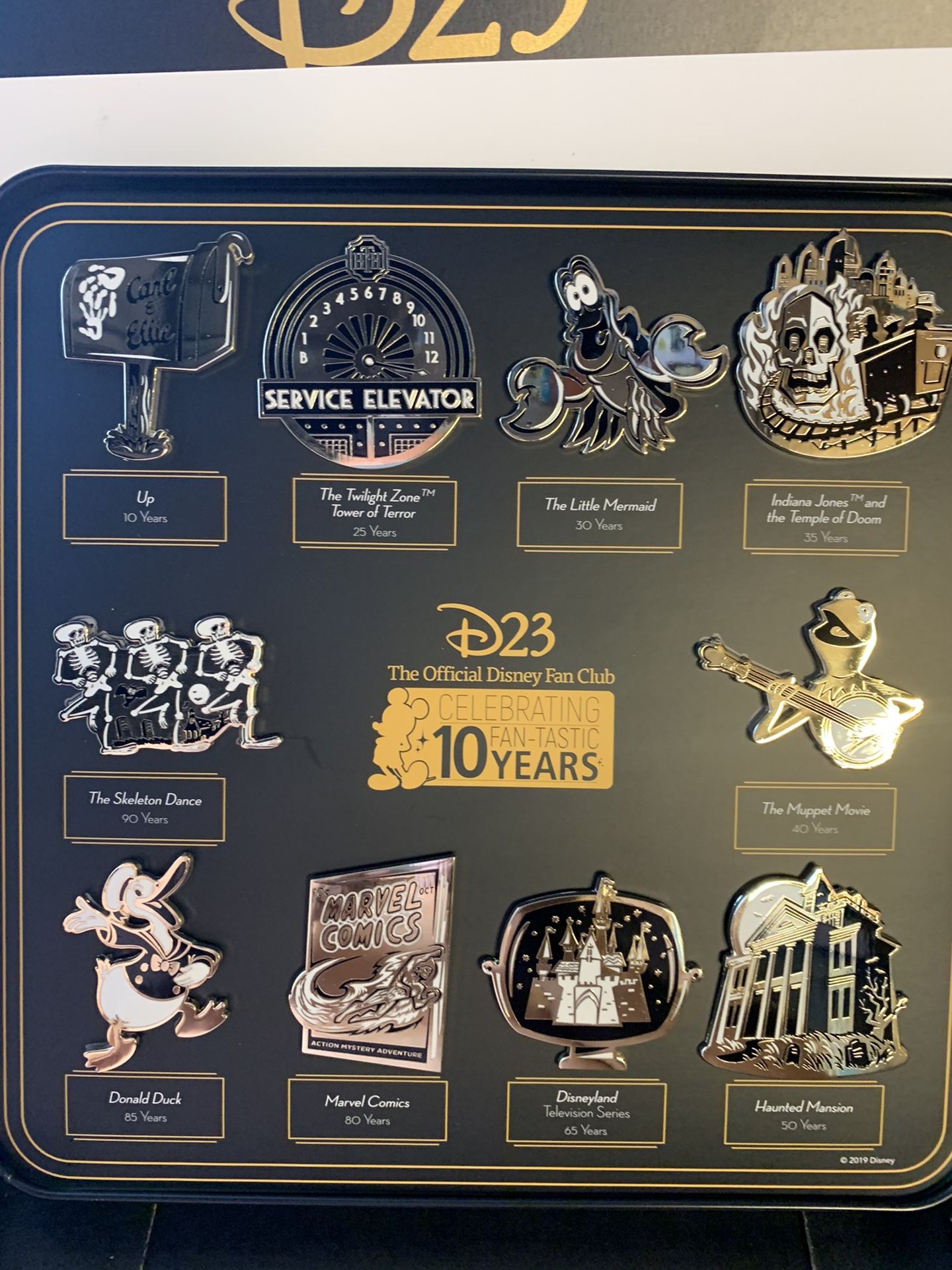 Disney D23 2019 Fan Club 10 Pins