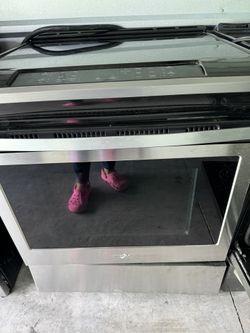 Glass Stop Slide In Stove WHIRPOOL  