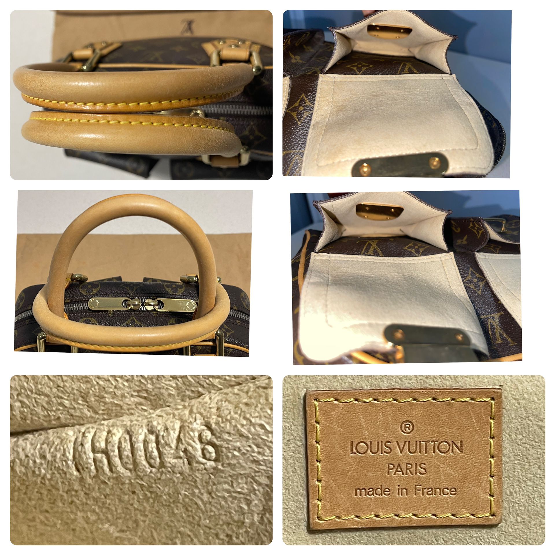 100% AuthLOUIS VUITTON Monogram Canvas Manhattan GM Handbag M40025  Authentic Purse Bag Lv for Sale in Jersey City, NJ - OfferUp