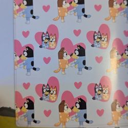 Bluey valentines Day Blanket