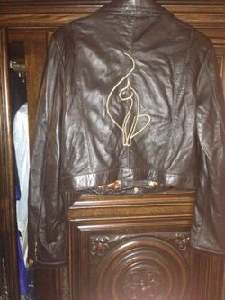 Baby phat nice leather women's jacket XXL