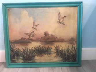 Frames, vintage (3) and one new. None with glass.