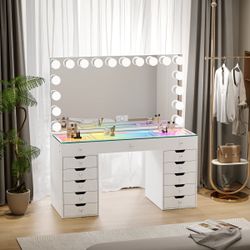 Modern Light Up Vanity Desk  Ask For Prices