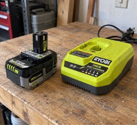Band New RYOBI ONE+ 18V Battery & Fast Chargerr