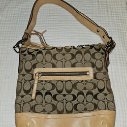 Vintage Coach Signature Cross Body Bag