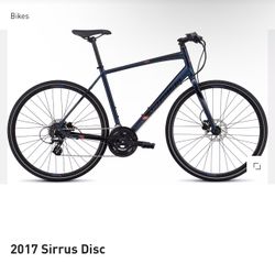 Moving Out Sale! 2017 Specialized Sirrus Disc hybrid bike in Navy