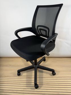 Office chair with adjustable height. Black