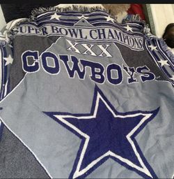 Vintage Dallas Cowboys 1996 Super Bowl XXX Champion NFL 48" x 60" Throw Blanket