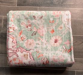 Beautiful 9’ x 6’ Washable Area Rug – Soft & Non-Slip/pink,green,yellow,white,gray, brown