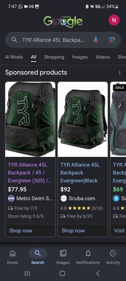 TYR Alliance 45L Backpack(LATBP45)