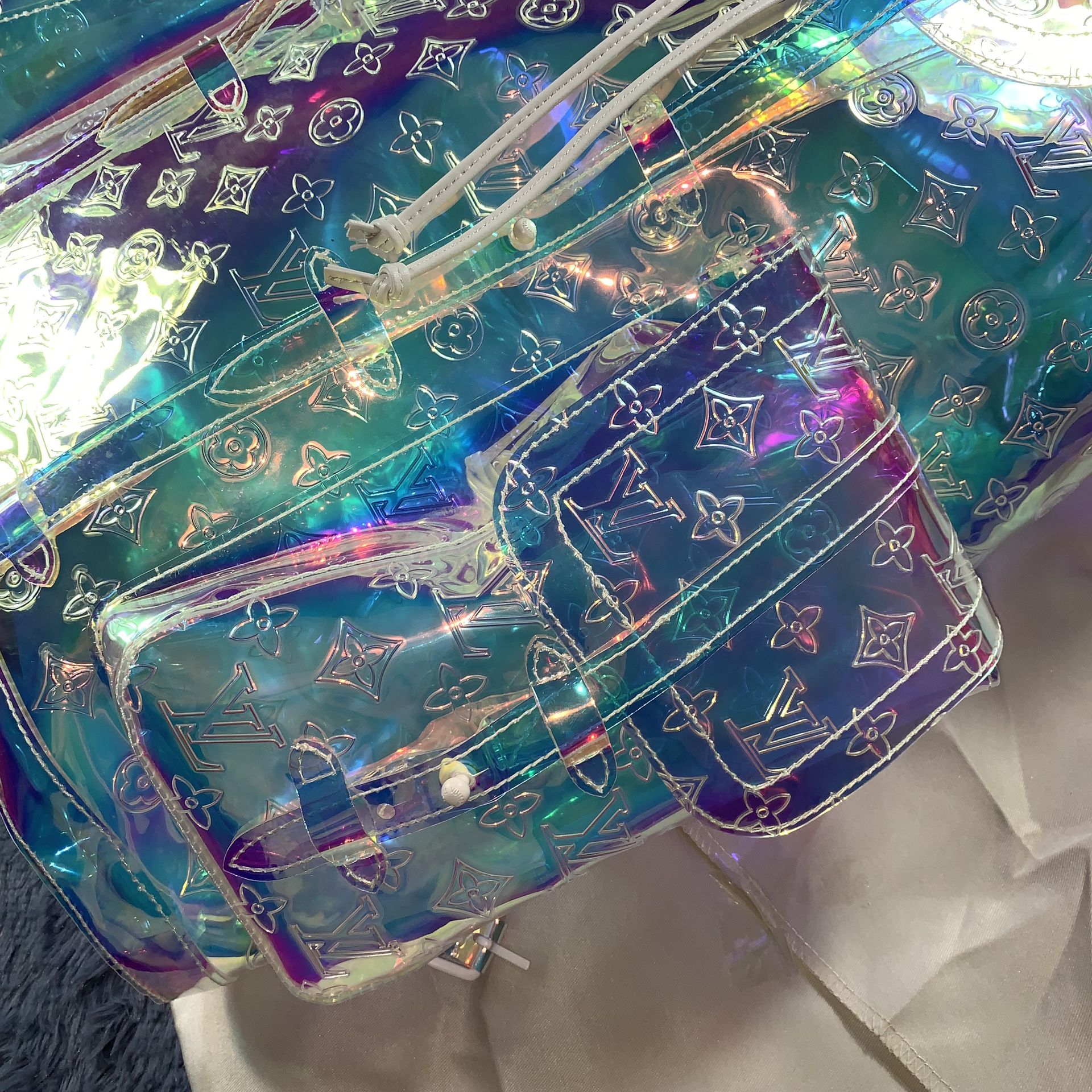 Louis Vuitton Christopher Backpack Monogram GM Prism Holographic for