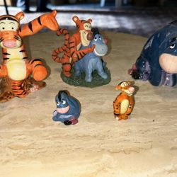 Disney Ceramic Tiger & Eeyore Figurines