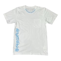 Chrome Hearts White Pocket T-Shirt Blue Logo size S