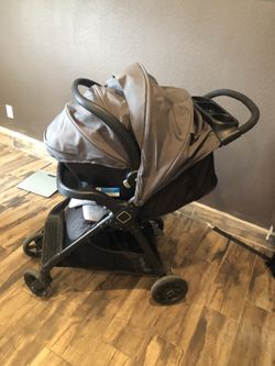 Baby stroller with car seat