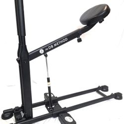 the DB Method Adjustable Foldable Squat Machine Black Home Glutes Legs