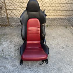 S2000 AP2 Red Black Driver Seat