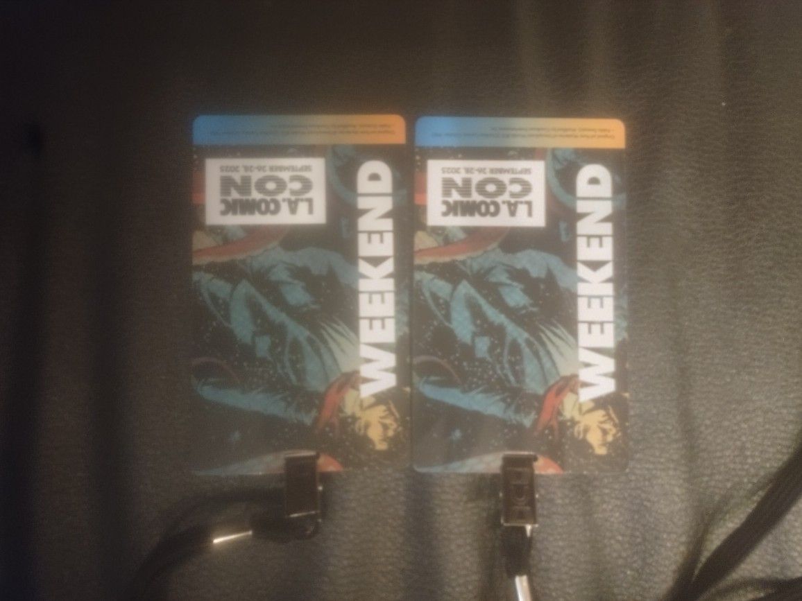 2 Comic-con Passes 