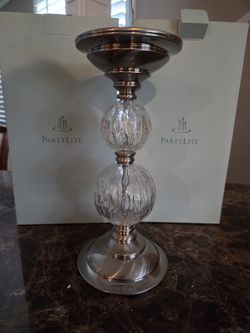 PartyLite Hollywood Glamour Pillar Holder