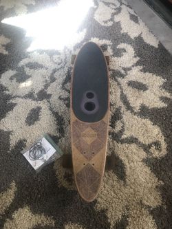 Globe longboard with Bluetooth speaker in it