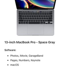 Macbook Pro 13inch 32gb Ram 512gb SSD