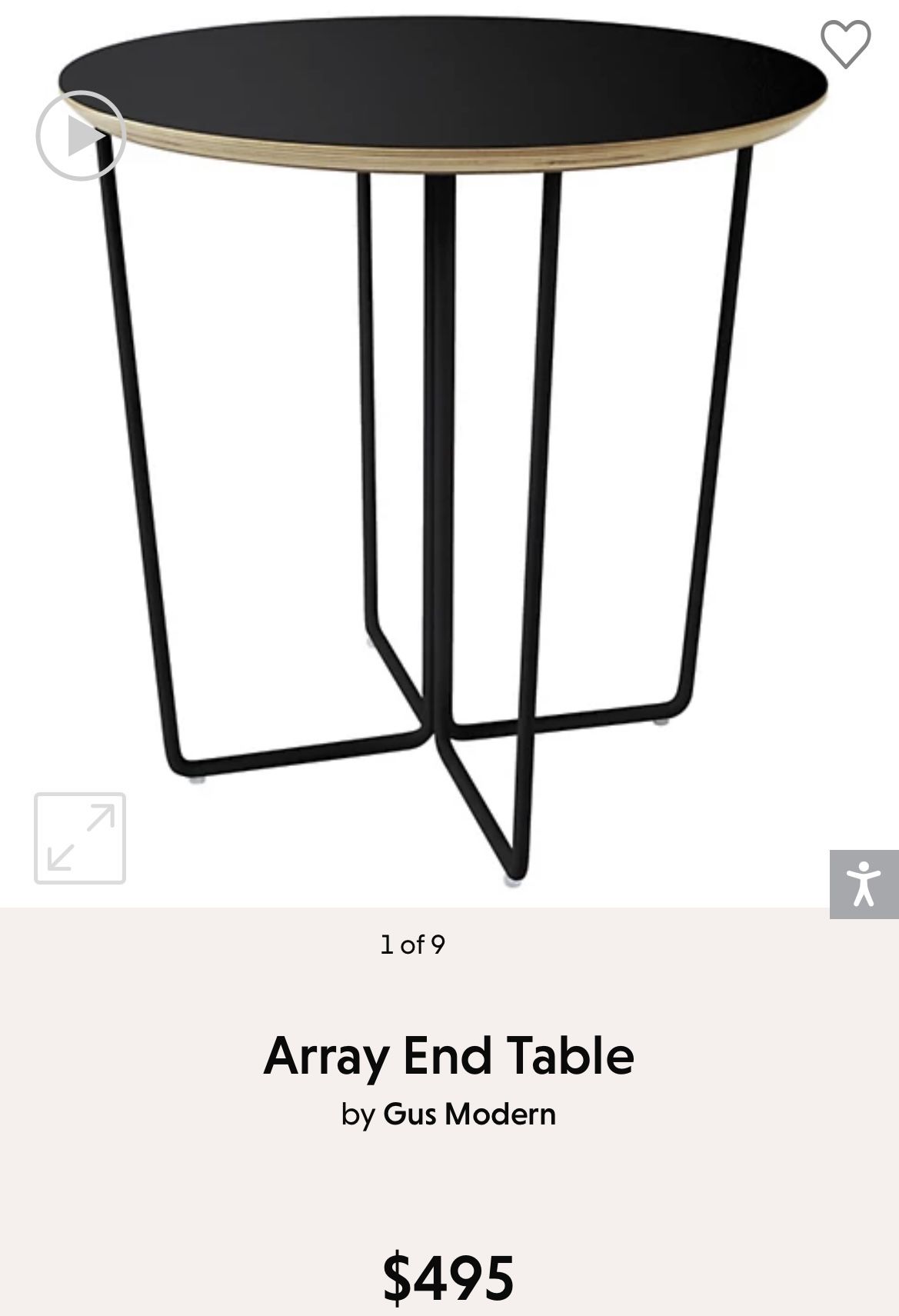 *Gus Array End Table