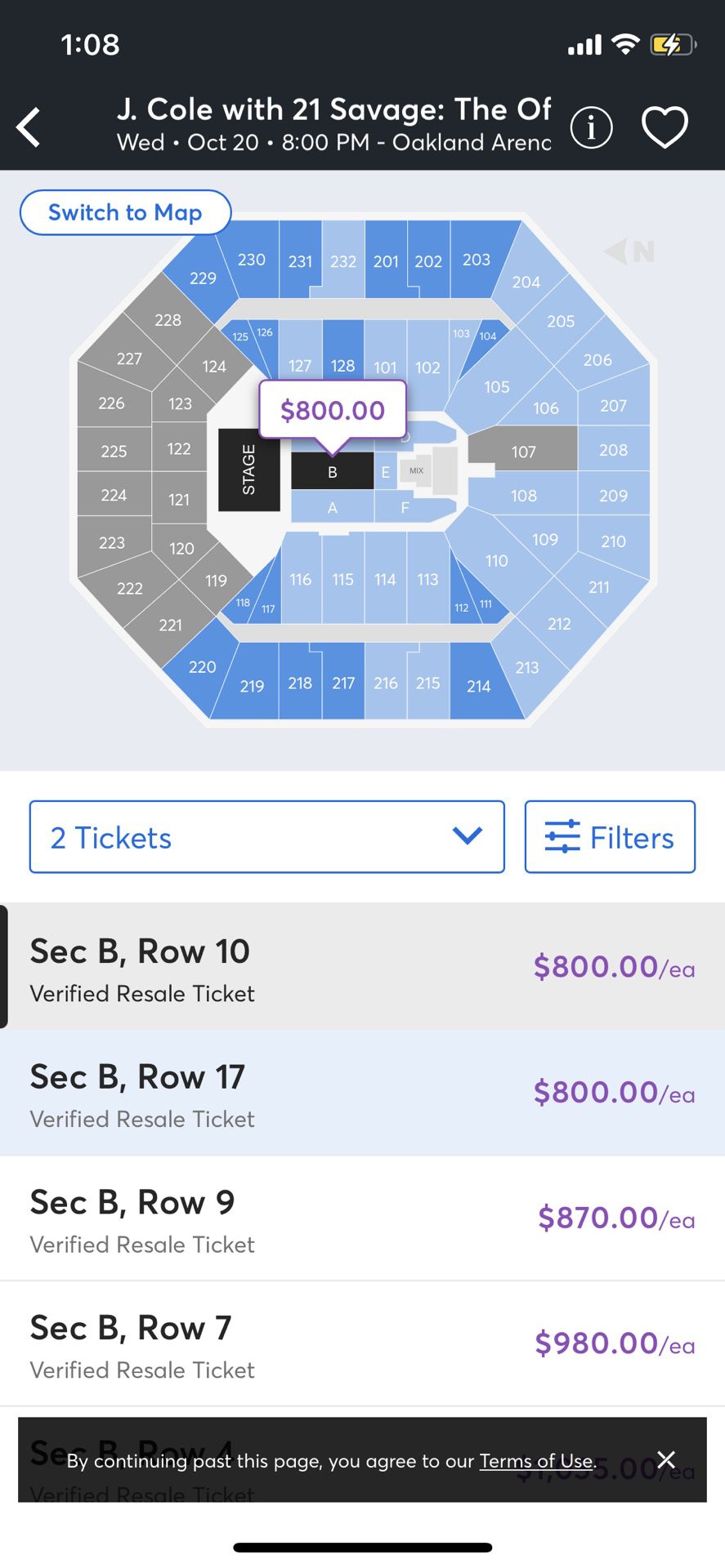 J Cole Tickets Oakland Arena