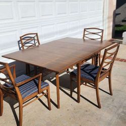 MCM Dining Table Set With 4 Chairs