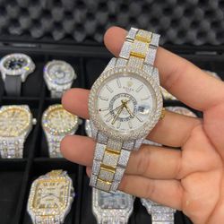 Mossainite Vvs Watch 