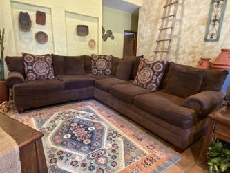 Dark Brown Sectional Sofa