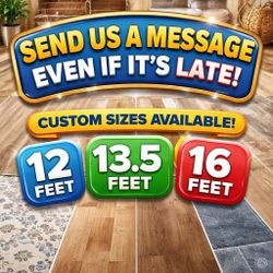 Custom size sheet vinyl flooring