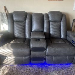 Ashley leather 3 Piece Living Room Set 