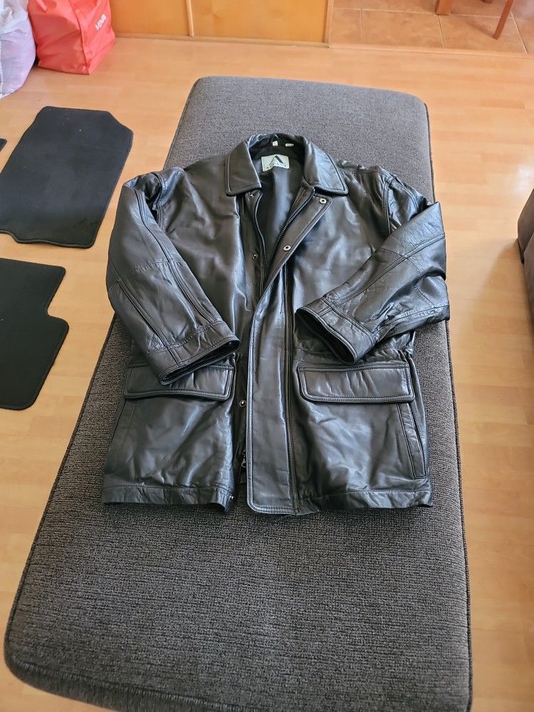 Leather Jacket, Genuine, Alfani, Like New, $40 Firm