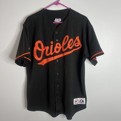 Baltimore Orioles Brian Roberts Baseball Jersey Mens Large Black Majestic