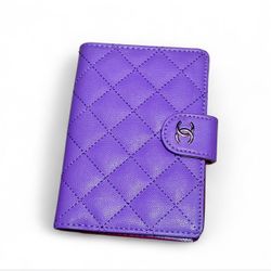 Purple passport holder red wallet dupe