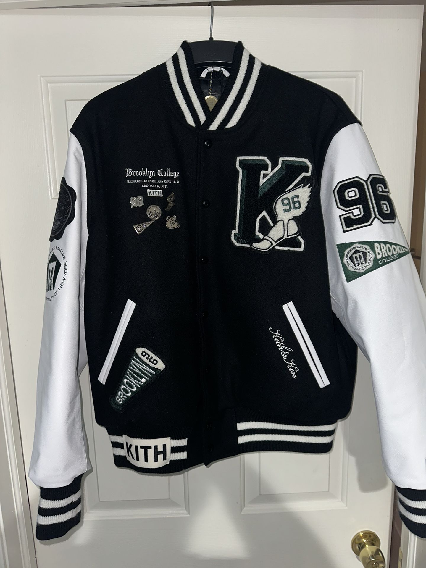 Kith X Russell Athletics Brooklyn College Varsity Jacket Sz