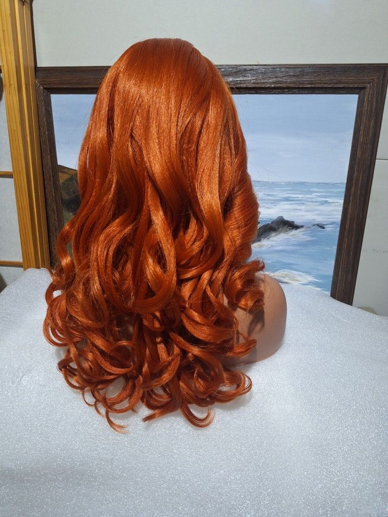 Human Hair Blend Lace Front Wig