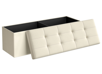 SONGMICS MAZIE Collection Folding Storage Ottoman Bench, Ottoman