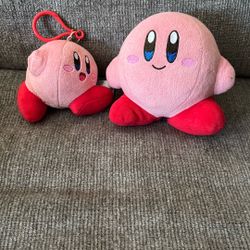 2 PCs.5” & 6” Kirby Stuffed Animals 